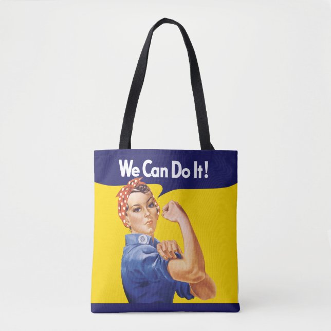 We Can Do It! Rosie the Riveter Tote Bag (Front)