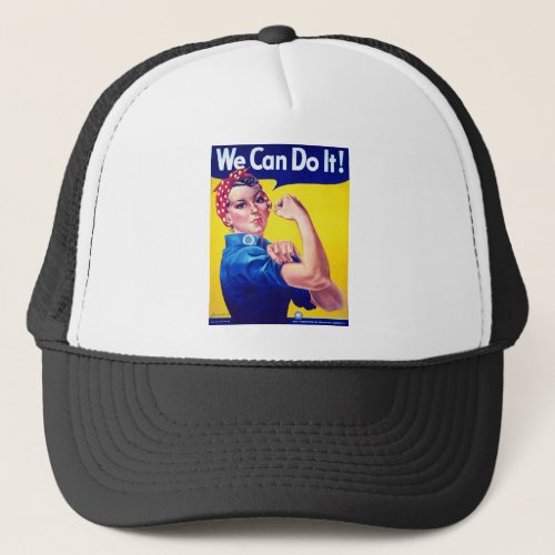 We Can Do It Rosie the Riveter Trucker Hat