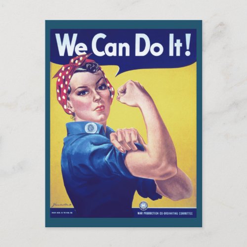 We Can Do It Rosie the Riveter USA United States Postcard
