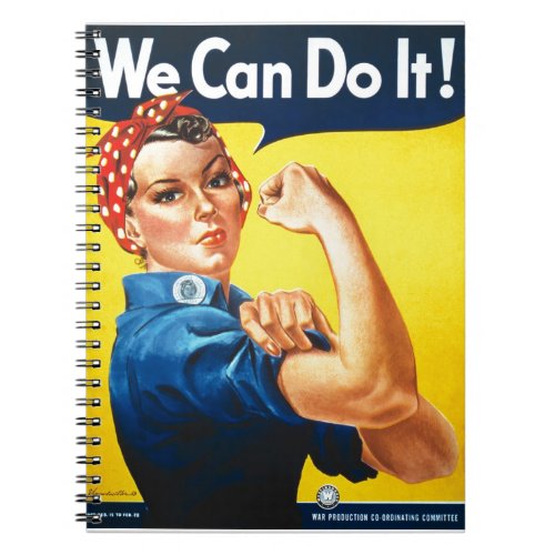 We can do it _ Rosie the Riveter Vintage Icon Notebook