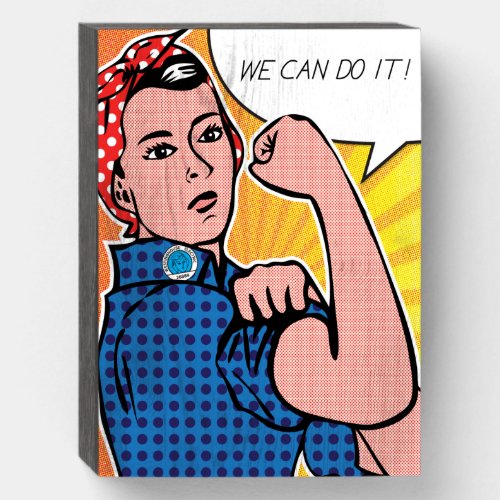 We Can Do It Rosie The Riveter Vintage Wooden Box