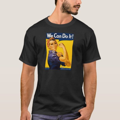 We Can Do It Rosie the Riveter Vintage WW2 T_Shirt