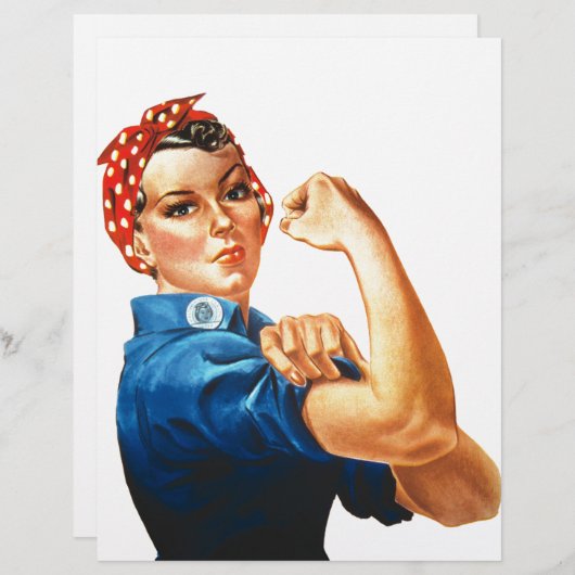 We Can Do It Rosie the Riveter Women Power (Front/Back)