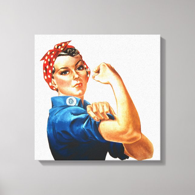 We Can Do It Rosie the Riveter Women Power Canvas Print (Front)