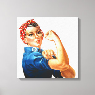 We Can Do It Rosie the Riveter Women Power Canvas Print