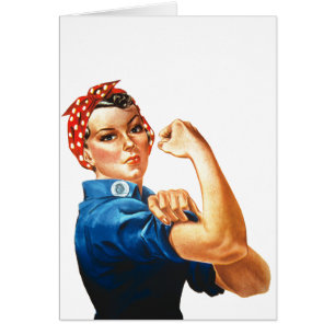 We Can Do It Rosie the Riveter Women Power Cards