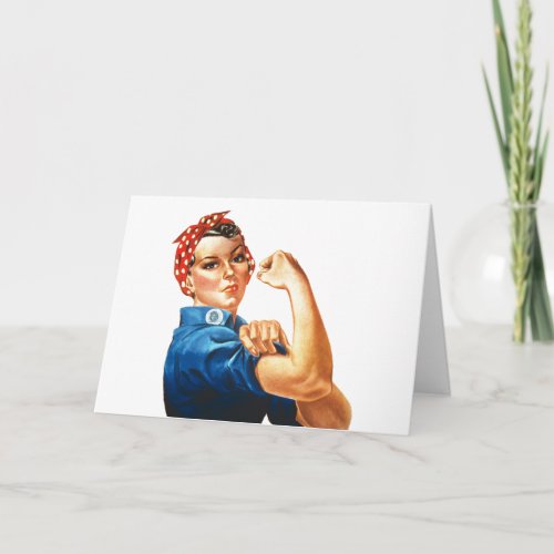 We Can Do It Rosie the Riveter Women Power Classic Card