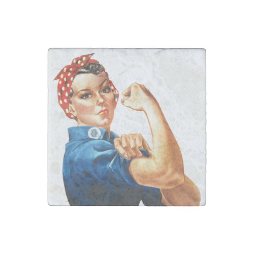 We Can Do It Rosie the Riveter Women Power Classic Stone Magnet