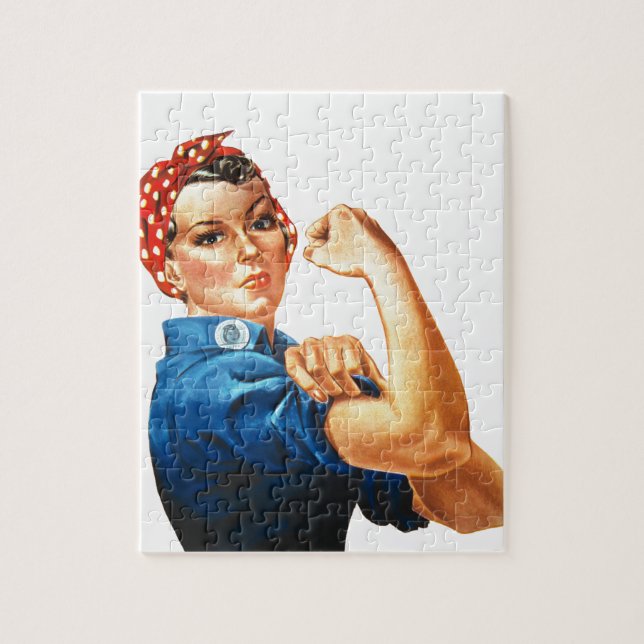 We Can Do It Rosie the Riveter Women Power Jigsaw Puzzle (Vertical)