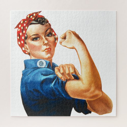 We Can Do It Rosie the Riveter Women Power Jigsaw Puzzle