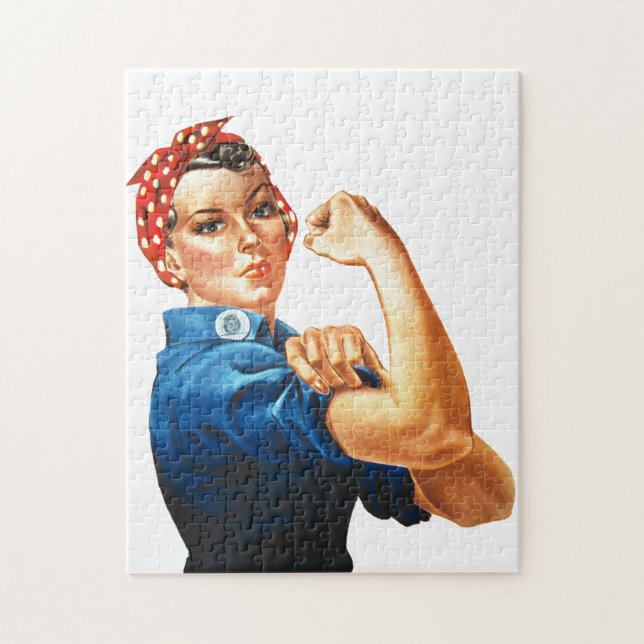 We Can Do It Rosie the Riveter Women Power Jigsaw Puzzle (Vertical)