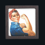 We Can Do It Rosie the Riveter Women Power Keepsake Box<br><div class="desc">WWII World War II American Propaganda Posters - Rosie the Riveter - We Can Do It!</div>