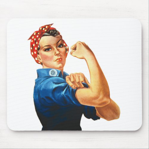 We Can Do It Rosie the Riveter Women Power Mouse Pad