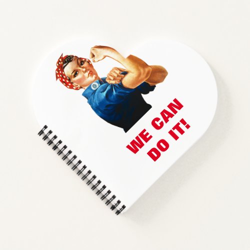 We Can Do It Rosie the Riveter Women Power   Notebook