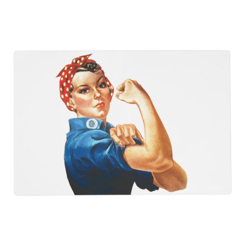 We Can Do It Rosie the Riveter Women Power Placemat