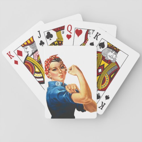 We Can Do It Rosie the Riveter Women Power Playing Cards