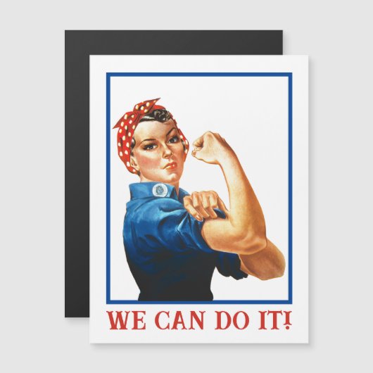 We Can Do It Rosie the Riveter Women Power WWII  (Front/Back)