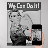 Rosie Riveter with Customize Text Poster