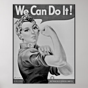 "We Can Do It!" Rosie the Riveter WWII Poster