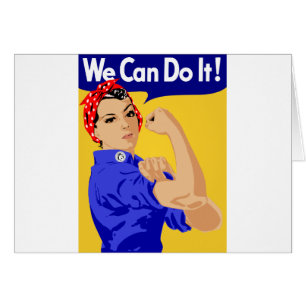 We Can Do It! Rosie The Riveter WWII Poster Cards