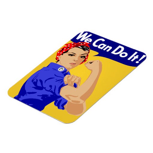 We Can Do It Rosie The Riveter Wwii Poster Magnet Zazzle 