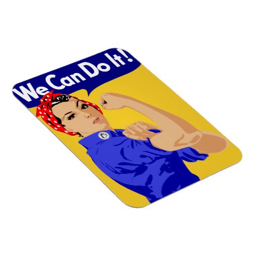 We Can Do It Rosie The Riveter Wwii Poster Magnet Zazzle 