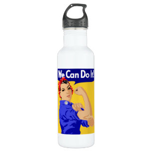 We Can Do It! Rosie The Riveter WWII Poster Water Bottle