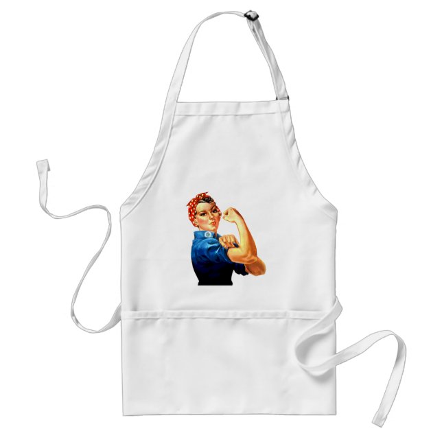 We Can Do It Rosie the Riveter WWII Propaganda Adult Apron (Front)