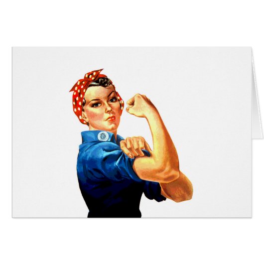 We Can Do It Rosie the Riveter WWII Propaganda Cards (Front Horizontal)