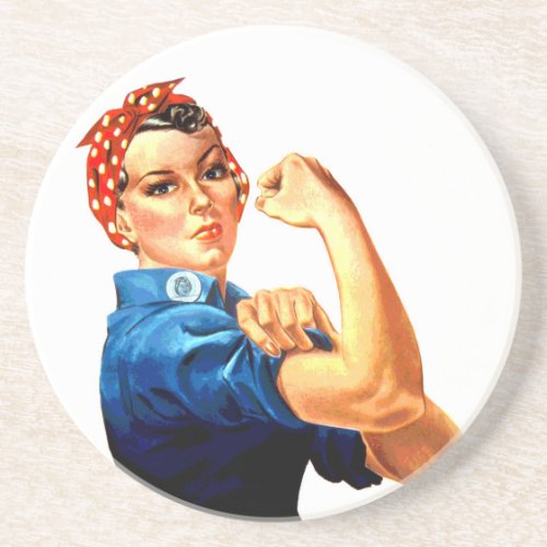 We Can Do It Rosie the Riveter WWII Propaganda Coaster
