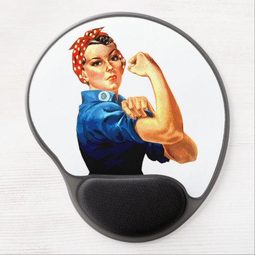 We Can Do It Rosie the Riveter WWII Propaganda Gel Mouse Pad