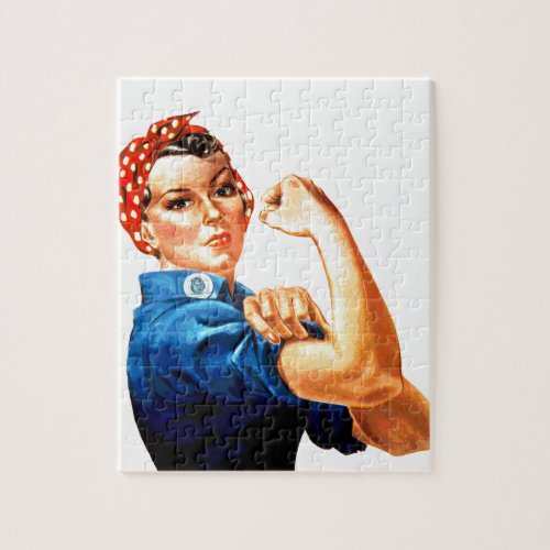 We Can Do It Rosie the Riveter WWII Propaganda Jigsaw Puzzle
