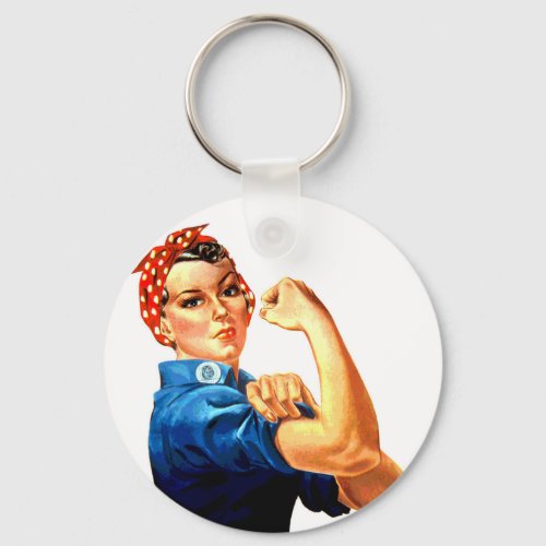 We Can Do It Rosie the Riveter WWII Propaganda Keychain