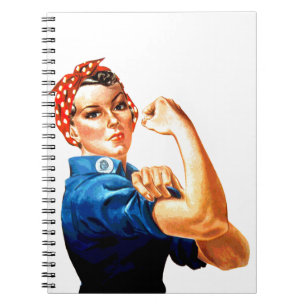 We Can Do It Rosie the Riveter WWII Propaganda Notebook