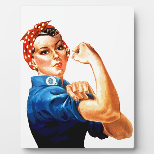 We Can Do It Rosie the Riveter WWII Propaganda Plaque