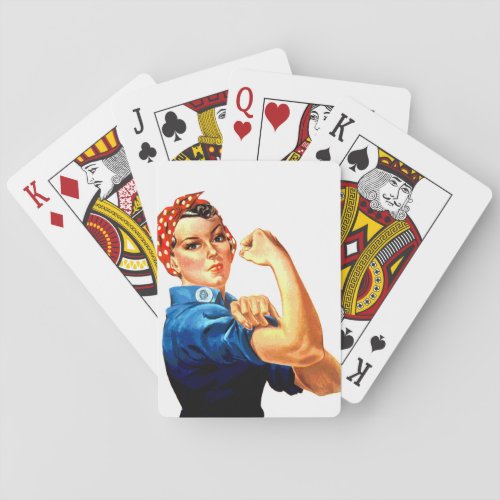 We Can Do It Rosie the Riveter WWII Propaganda Poker Cards