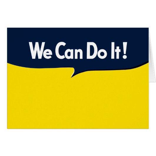 We Can Do it says Rosie Cards (Front Horizontal)