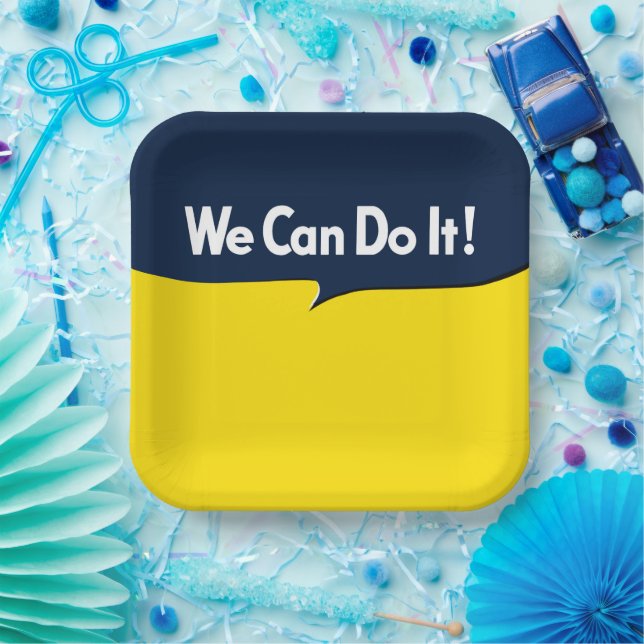 We Can Do it says Rosie Paper Plates (Party)