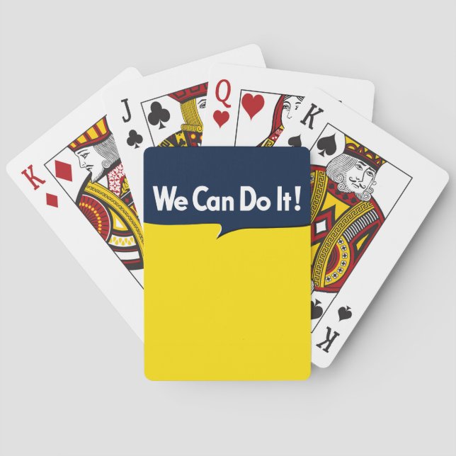 We Can Do it says Rosie Poker Cards (Back)