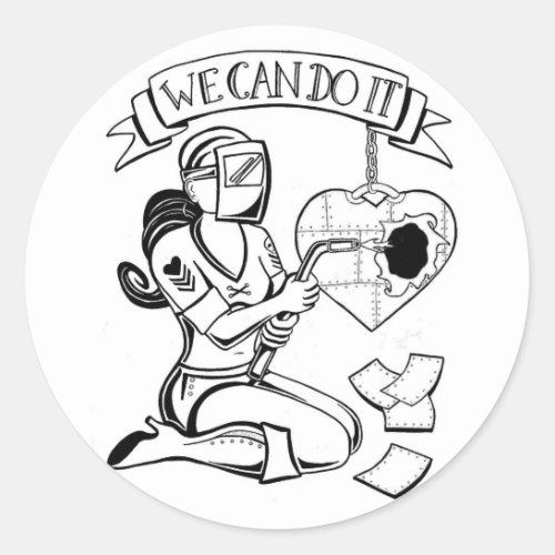 We Can Do It Sticker by Rebel Lady