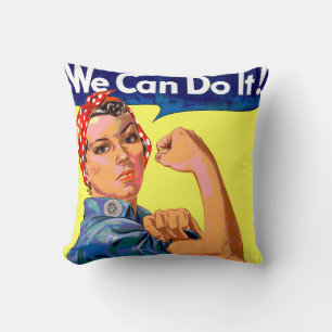 We Can Do It Throw Pillow