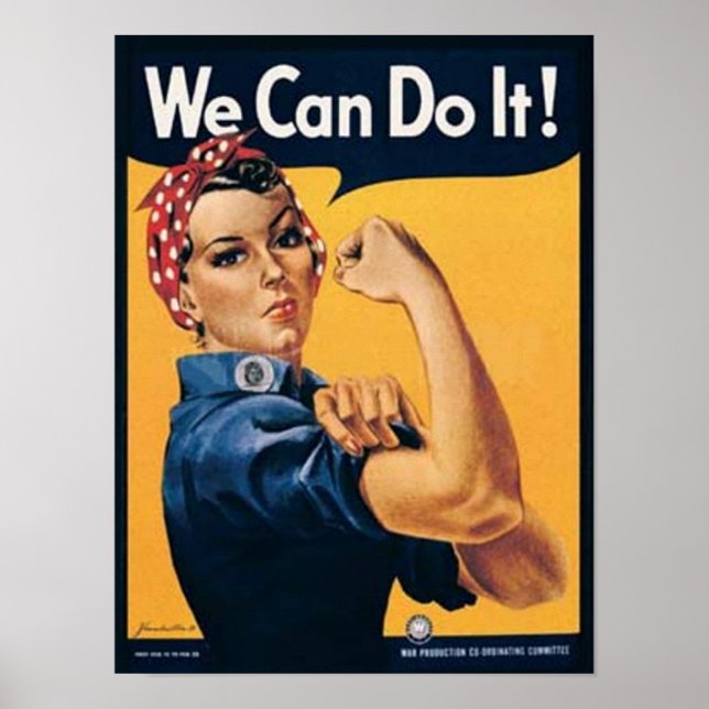 We Can Do It Vintage Ad Poster (Front)