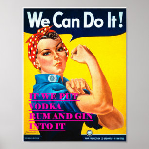 We Can Do It Vintage Poster