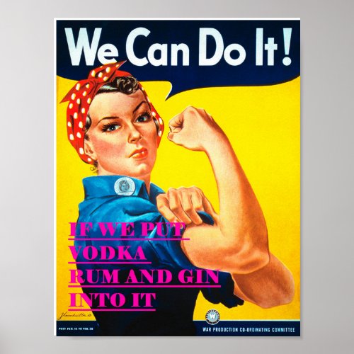 We Can Do It Vintage Poster