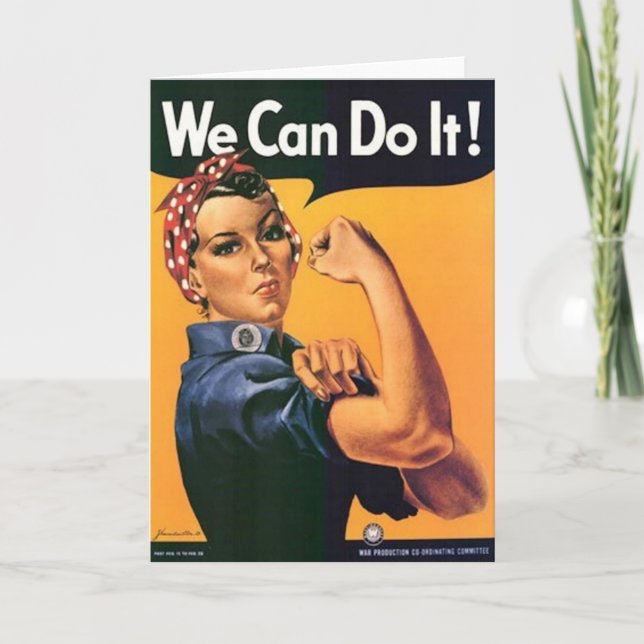 WE CAN DO IT! Wartime card (Front)