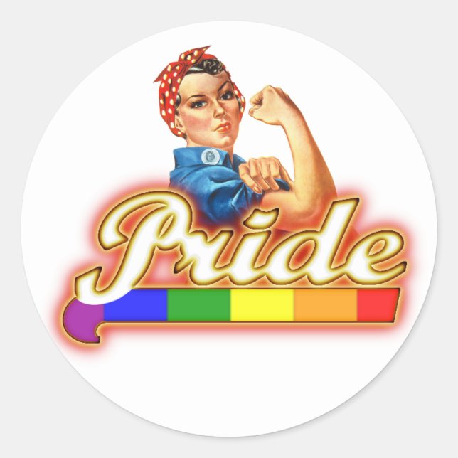 We can Do it With Pride Classic Round Sticker (Front)