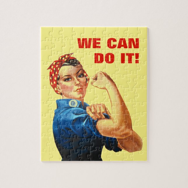 We Can Do It World War II Propaganda Rosie Riveter Jigsaw Puzzle (Vertical)