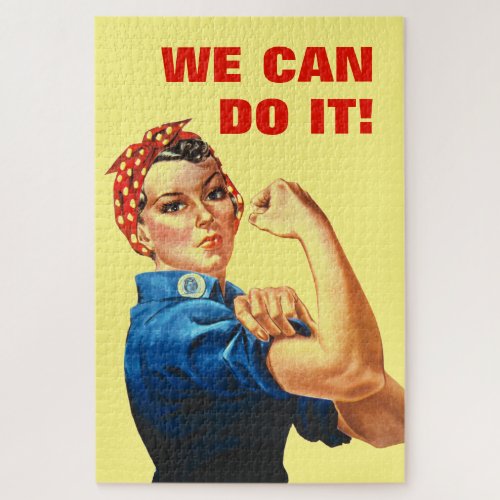We Can Do It World War II Propaganda Rosie Riveter Jigsaw Puzzle