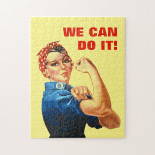 We Can Do It World War II Propaganda Rosie Riveter Jigsaw Puzzle