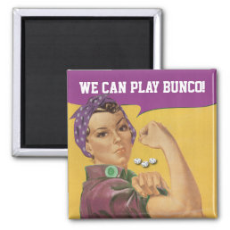 We Can Play Bunco! Magnet